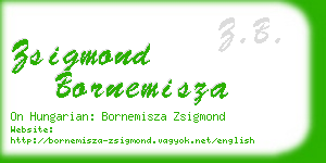 zsigmond bornemisza business card